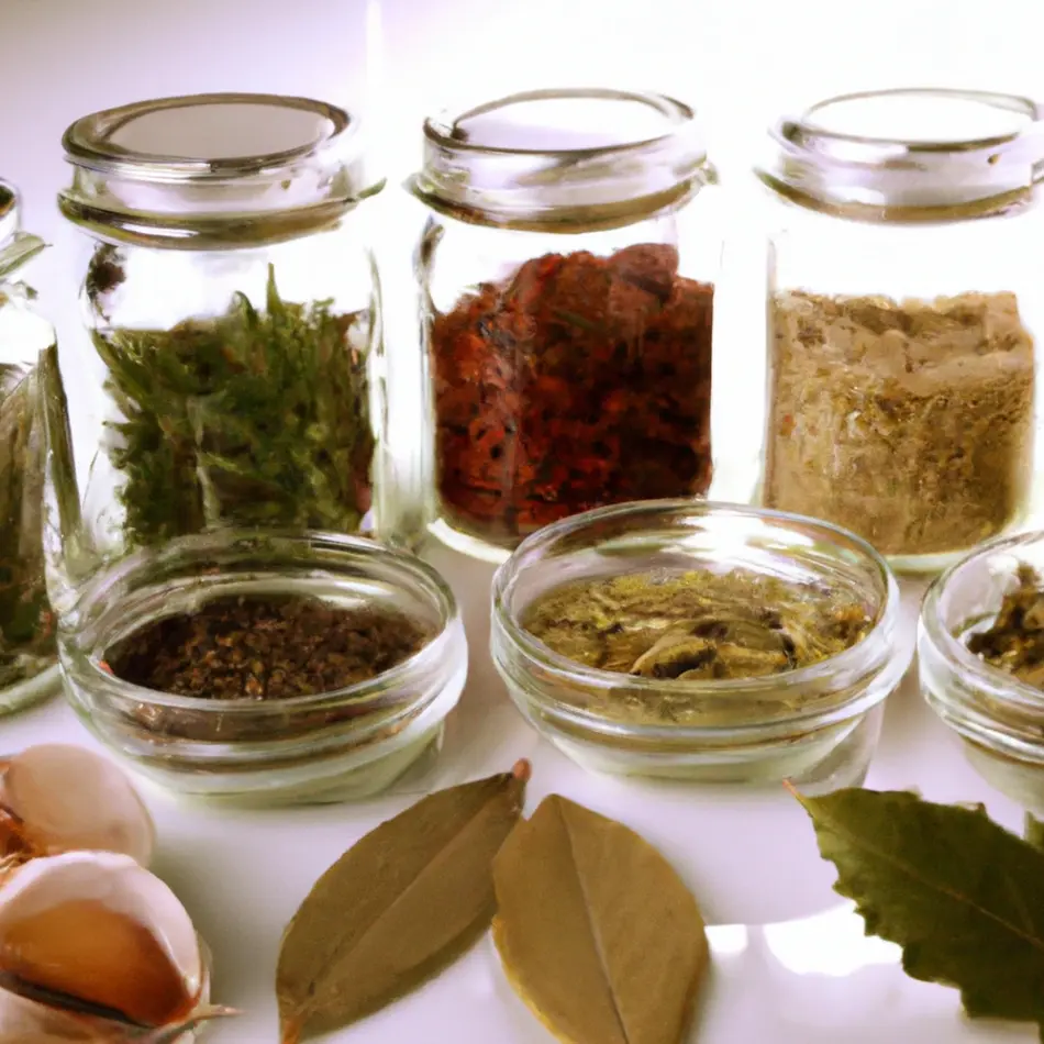 Des épices et condiments pour la cuisine